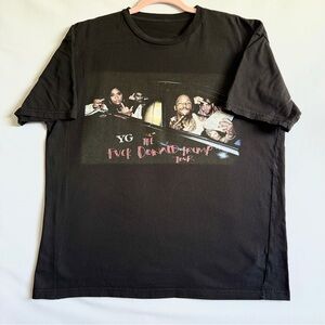 YG F* Donald Trump FDT 2016 Rap Tee XL Black Hip Hop Graphic Streetwear T-Shirt